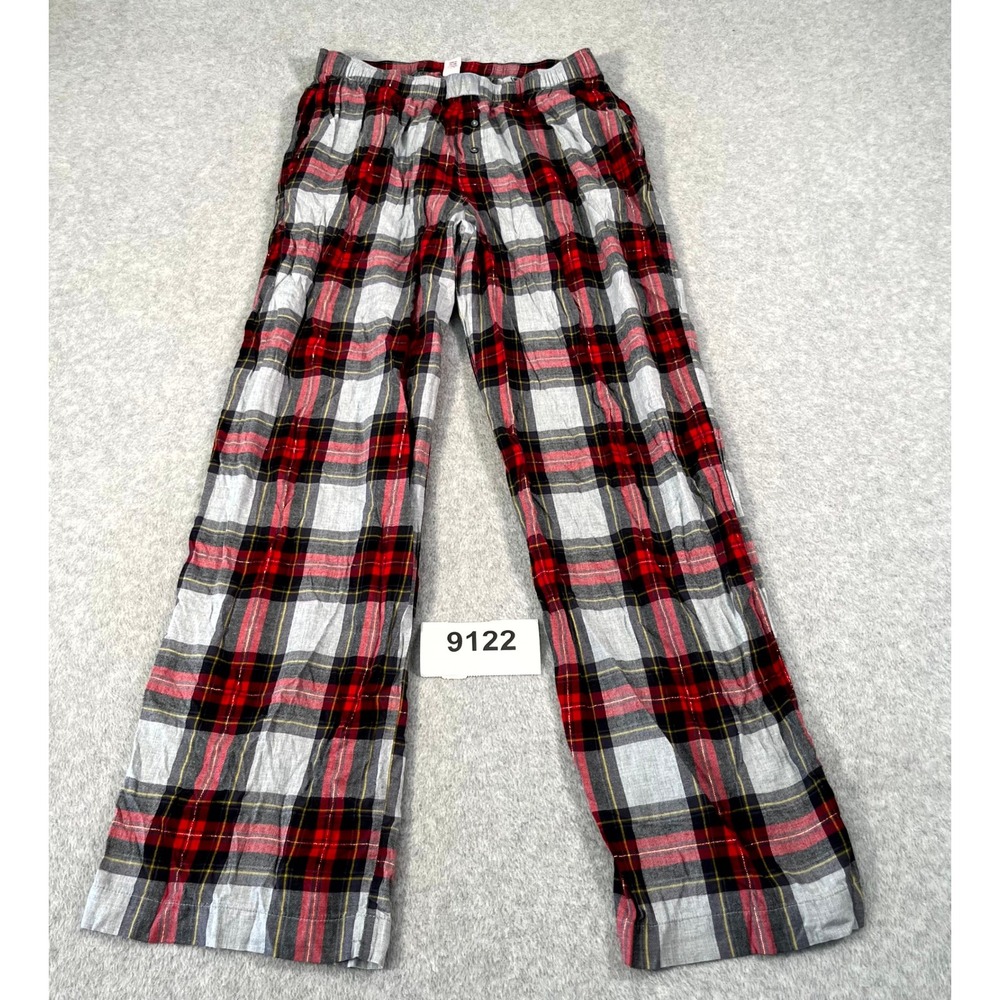 Victoria's Secret Flannel Pajama Pants Womens Medium Multicolor Plaid Cotton